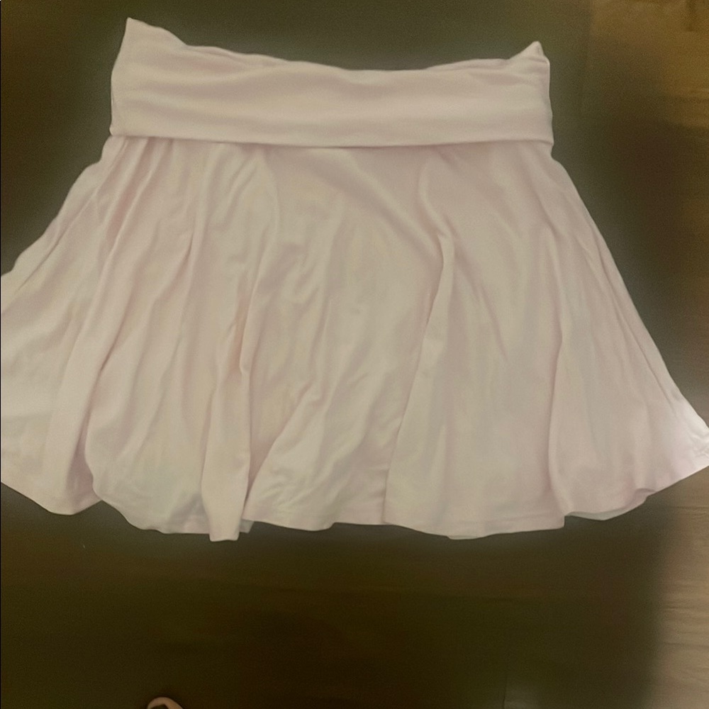 Wild Fable Baby Pink Ruched Skater Mini Skirt